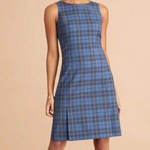 Tartan Wool Shift Dress